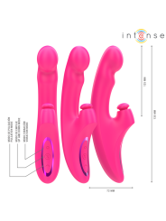 INTENSE EMI VIBRADOR 135 CM MULTIFUNCION 3 EN 1 10 VIBRACIONES ROSA