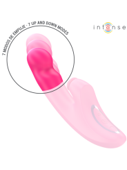 INTENSE EMI VIBRADOR 135 CM MULTIFUNCION 3 EN 1 10 VIBRACIONES ROSA