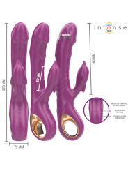 INTENSE HALLE VIBRADOR MULTIFUNCION CON LENGUA ESTIMULADORA EN FORMA DE DELFIN MORADO