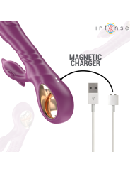 INTENSE HALLE VIBRADOR MULTIFUNCION CON LENGUA ESTIMULADORA EN FORMA DE DELFIN MORADO