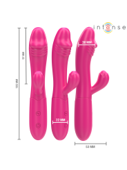 INTENSE IVY VIBRADOR FLEXIBLE 10 VIBRACIONES CON LENGUA ESTIMULADORA ROSA
