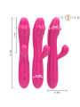 INTENSE IVY VIBRADOR FLEXIBLE 10 VIBRACIONES CON LENGUA ESTIMULADORA ROSA