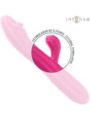 INTENSE IVY VIBRADOR FLEXIBLE 10 VIBRACIONES CON LENGUA ESTIMULADORA ROSA