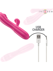INTENSE IVY VIBRADOR FLEXIBLE 10 VIBRACIONES CON LENGUA ESTIMULADORA ROSA