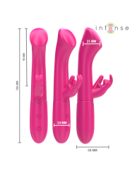 INTENSE JULIETA VIBRADOR RABBIT 186 CM 10 VIBRACIONES ROSA