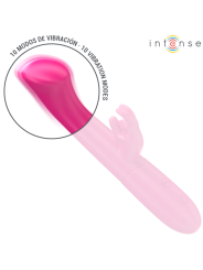 INTENSE JULIETA VIBRADOR RABBIT 186 CM 10 VIBRACIONES ROSA