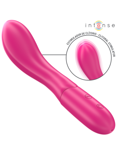 INTENSE LISETTE VIBRADOR 19 CM FLEXIBLE 10 VIBRACIONES ROSA