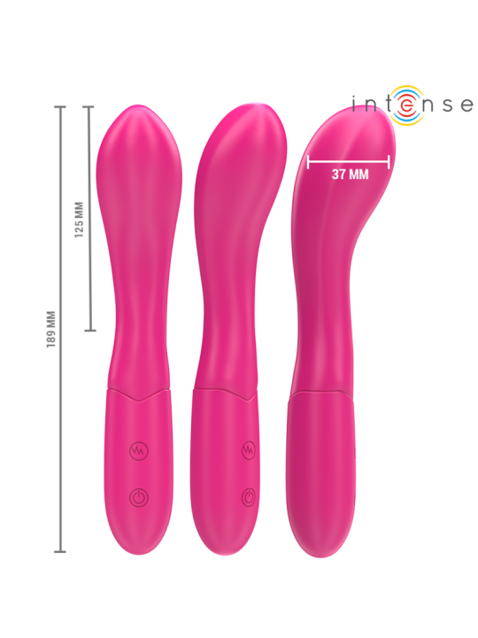 INTENSE LISETTE VIBRADOR 19 CM FLEXIBLE 10 VIBRACIONES ROSA