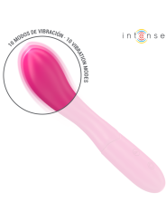 INTENSE LISETTE VIBRADOR 19 CM FLEXIBLE 10 VIBRACIONES ROSA