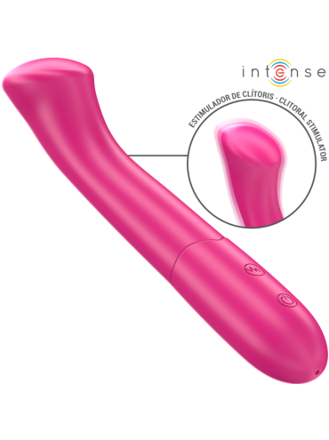 INTENSE PATY VIBRADOR 19 CM FLEXIBLE 10 VIBRACIONES MODELO 2 ROSA