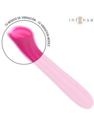 INTENSE PATY VIBRADOR 19 CM FLEXIBLE 10 VIBRACIONES MODELO 2 ROSA