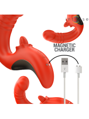 INTENSE PAULINA VIBRADOR ESTIMULADOR EN FORMA DE U ROJO