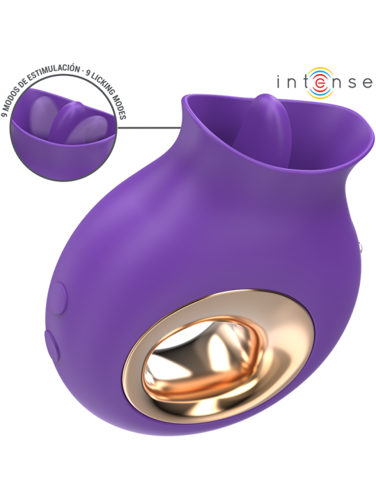 INTENSE TULI ESTIMULADOR CLITORIS 9 VIBRACIONES 9 OSCILACIONES MORADO