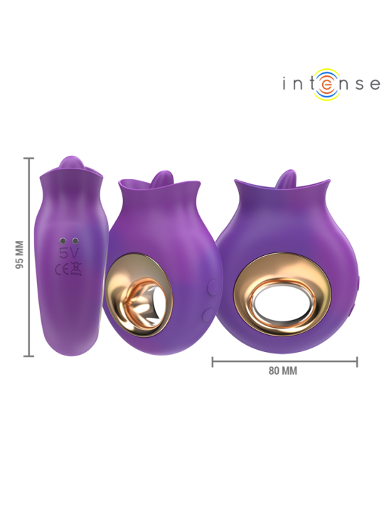 INTENSE TULI ESTIMULADOR CLITORIS 9 VIBRACIONES 9 OSCILACIONES MORADO