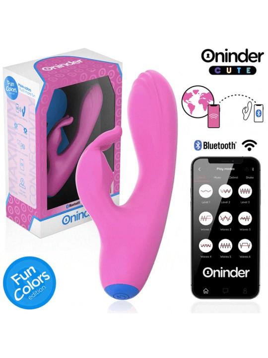 ONINDER CUTE LOVE BUNNY VIBRADOR PUNTO G Y CLITORIS APP MUNDIAL GRATUITA