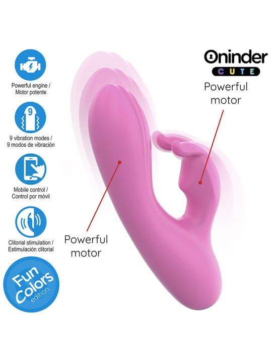 ONINDER CUTE LOVE BUNNY VIBRADOR PUNTO G Y CLITORIS APP MUNDIAL GRATUITA