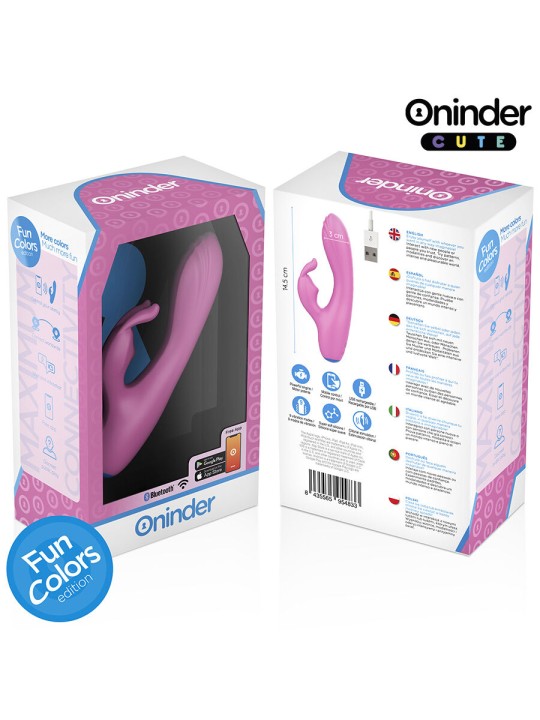 ONINDER CUTE LOVE BUNNY VIBRADOR PUNTO G Y CLITORIS APP MUNDIAL GRATUITA