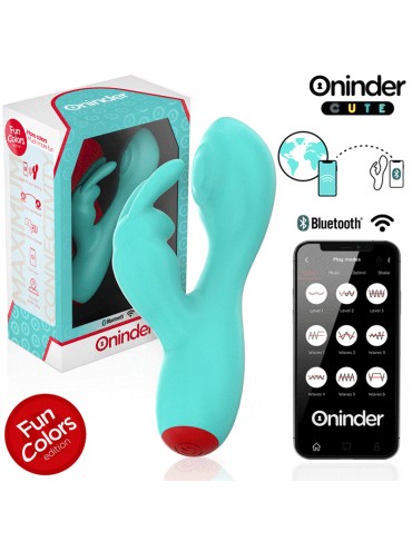 ONINDER CUTE LOVE BUNNY VIBRADOR PUNTO G Y CLITORIS APP MUNDIAL GRATUITA