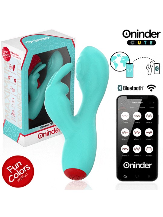 ONINDER CUTE LOVE BUNNY VIBRADOR PUNTO G Y CLITORIS APP MUNDIAL GRATUITA