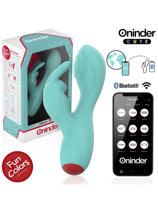ONINDER CUTE LOVE BUNNY VIBRADOR PUNTO G Y CLITORIS APP MUNDIAL GRATUITA