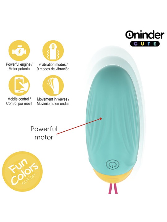 ONINDER CUTE LOVE PLEASURE HUEVO VIBRO GEMAS ROTADORAS SILICONA APP MUNDIAL GRATUITA