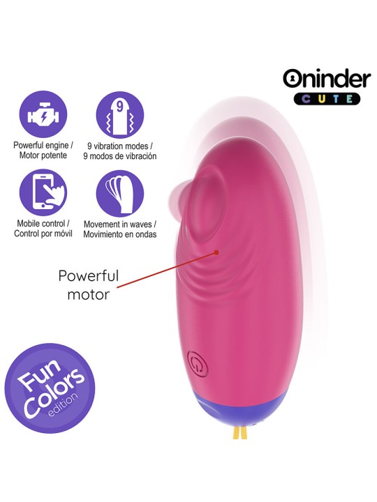 ONINDER CUTE LOVE PLEASURE HUEVO VIBRO WAVE TAPPING SILICONA APP MUNDIAL GRATUITA