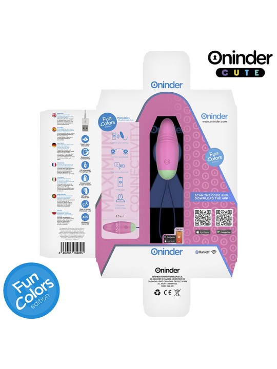 ONINDER CUTE LOVE PLEASURE HUEVO VIBRO ROTADOR 360 SILICONA APP MUNDIAL GRATUITA