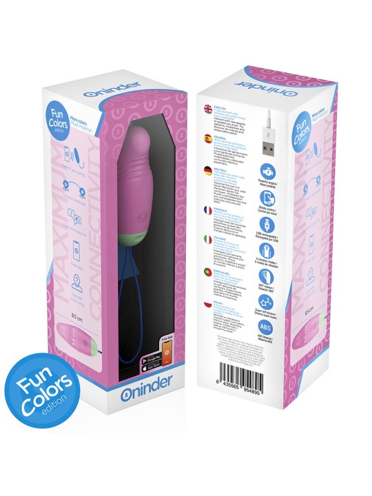ONINDER CUTE LOVE PLEASURE HUEVO VIBRO ROTADOR 360 SILICONA APP MUNDIAL GRATUITA