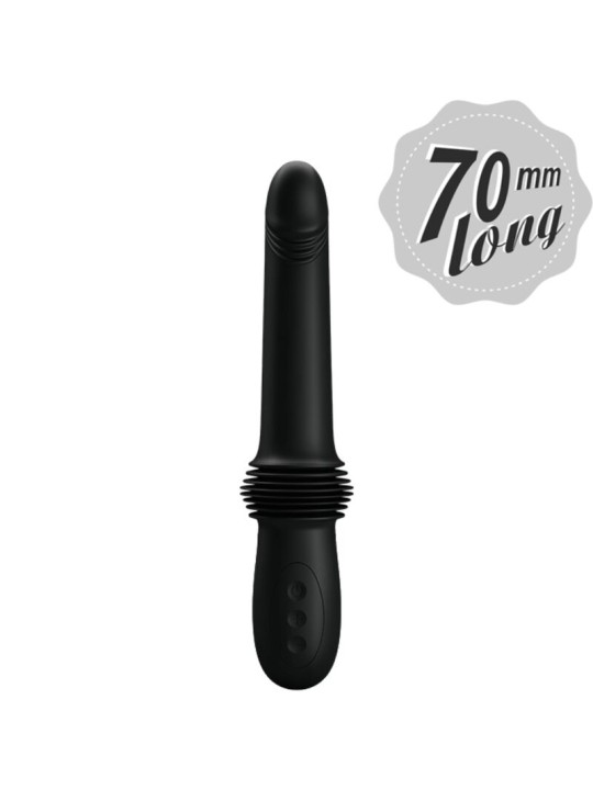 PRETTY LOVE PAZUZU VIBRADOR 3 MODOS DE EMPUJE NEGRO
