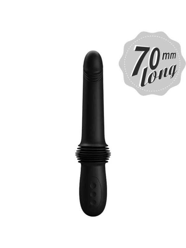 PRETTY LOVE PAZUZU VIBRADOR 3 MODOS DE EMPUJE NEGRO
