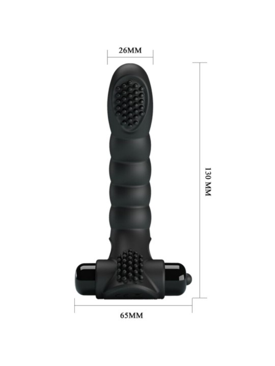 PRETTY LOVE ALEXANDER VIBRADOR DE DEDO 10 VIBRACIONES NEGRO