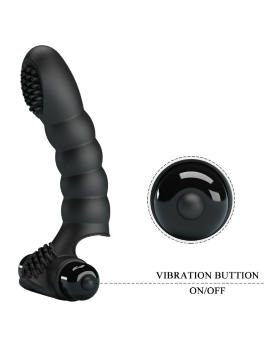 PRETTY LOVE ALEXANDER VIBRADOR DE DEDO 10 VIBRACIONES NEGRO