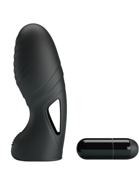 PRETTY LOVE ALAN VIBRADOR DE DEDO SILICONA NEGRO