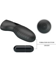 PRETTY LOVE ALAN VIBRADOR DE DEDO SILICONA NEGRO