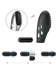 PRETTY LOVE GILO VIBRADOR DE DEDO SILICONA NEGRO