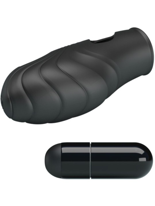 PRETTY LOVE LICH VIBRADOR DE DEDO SILICONA NEGRO