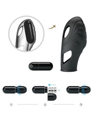 PRETTY LOVE LICH VIBRADOR DE DEDO SILICONA NEGRO