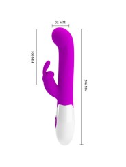 PRETTY LOVE CENTAUR VIBRADOR RABBIT 30 MODOS DE VIBRACION MORADO