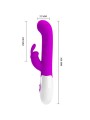 PRETTY LOVE CENTAUR VIBRADOR RABBIT 30 MODOS DE VIBRACION MORADO