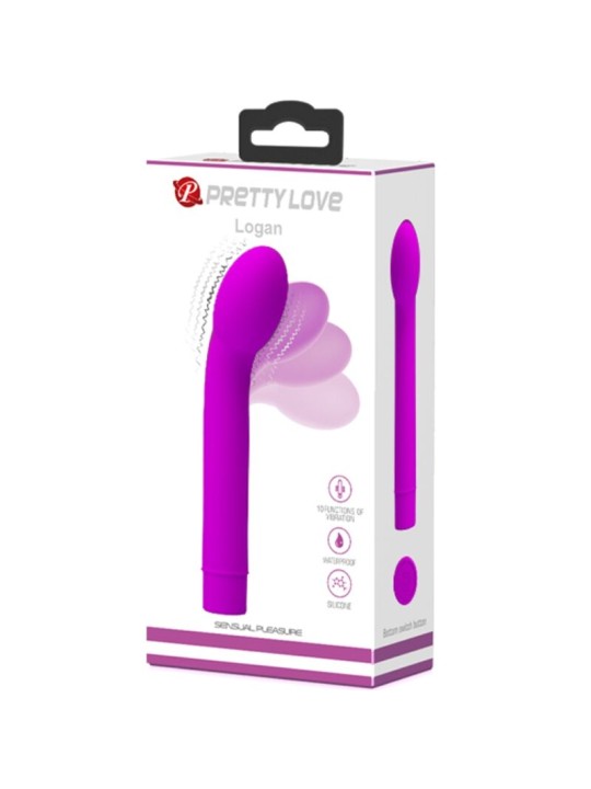 PRETTY LOVE LOGAN VIBRADOR PUNTO G 10 VIBRACIONES MORADO