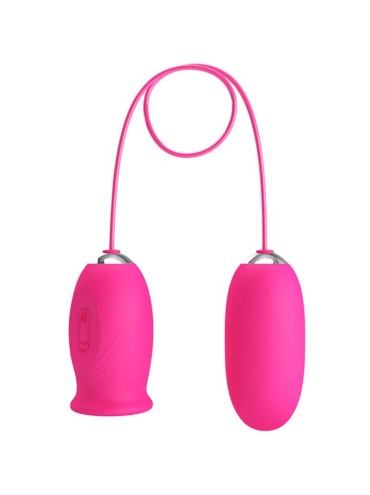 PRETTY LOVE DAISY HUEVO VIBRADOR LENGUA ESTIMULADORA DE CLITORIS ROSA