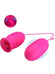 PRETTY LOVE DAISY HUEVO VIBRADOR LENGUA ESTIMULADORA DE CLITORIS ROSA