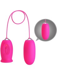 PRETTY LOVE DAISY HUEVO VIBRADOR LENGUA ESTIMULADORA DE CLITORIS ROSA