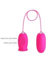 PRETTY LOVE DAISY HUEVO VIBRADOR LENGUA ESTIMULADORA DE CLITORIS ROSA