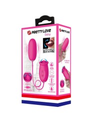 PRETTY LOVE DAISY HUEVO VIBRADOR LENGUA ESTIMULADORA DE CLITORIS ROSA
