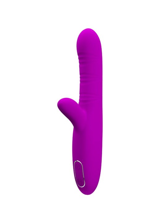 PRETTY LOVE ANGELIQUE VIBRADOR MULTIFUNCION ESTIMULADOR DE CLITORIS MORADO