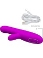 PRETTY LOVE ANGELIQUE VIBRADOR MULTIFUNCION ESTIMULADOR DE CLITORIS MORADO