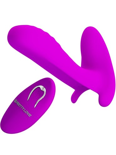 PRETTY LOVE MASAJEADOR VIBRADOR 12 VIBRACIONES CONTROL REMOTO MORADO