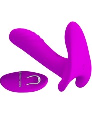 PRETTY LOVE MASAJEADOR VIBRADOR 12 VIBRACIONES CONTROL REMOTO MORADO