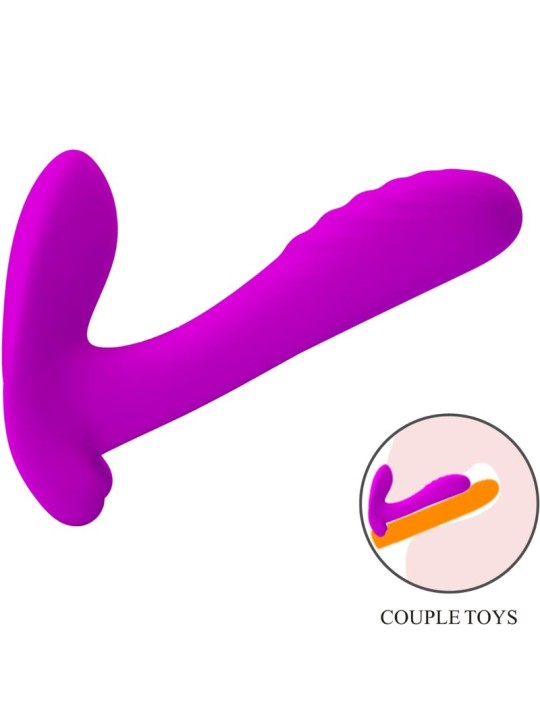 PRETTY LOVE MASAJEADOR VIBRADOR 12 VIBRACIONES CONTROL REMOTO MORADO